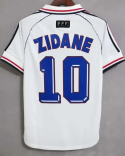 Koszulka Piłkarska Francja 1998 MŚ Away RETRO, Zidane Koszulka Piłkarska Francja 1998 MŚ Away RETRO, Zidane