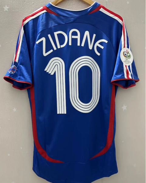 Koszulka Piłkarska Francja 2006 Home Retro, #10 Zidane Koszulka Piłkarska Francja 2006 Home Retro, #10 Zidane