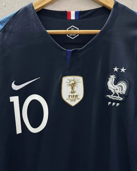 Koszulka Piłkarska Francja MŚ 2018 Home RETRO, Mbappe Koszulka Piłkarska Francja MŚ 2018 Home RETRO, Mbappe