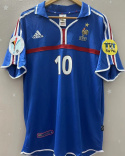 Koszulka Piłkarska Francja Euro 2000 Home Retro, #10 Zidane Koszulka Piłkarska Francja Euro 2000 Home Retro, #10 Zidane