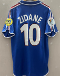 Koszulka Piłkarska Francja Euro 2000 Home Retro, #10 Zidane Koszulka Piłkarska Francja Euro 2000 Home Retro, #10 Zidane