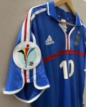 Koszulka Piłkarska Francja Euro 2000 Home Retro, #10 Zidane Koszulka Piłkarska Francja Euro 2000 Home Retro, #10 Zidane