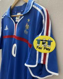 Koszulka Piłkarska Francja Euro 2000 Home Retro, #10 Zidane Koszulka Piłkarska Francja Euro 2000 Home Retro, #10 Zidane