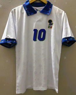 Koszulka Piłkarska Włochy Away 1994 MŚ Retro, #10 Baggio
