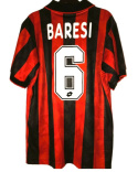 Koszulka Piłkarska AC Milan 1993/1994 Home Retro, van Basten, Baresi, Maldini, Gullit, Rijkaard Koszulka Piłkarska AC Milan 1993/1994 Home Retro, van Basten, Baresi, Maldini, Gullit, Rijkaard