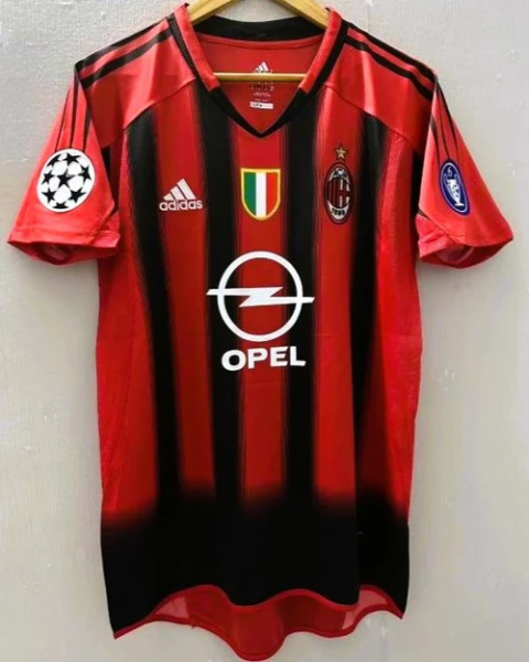 Koszulka Piłkarska AC Milan 2004/2005 Home Retro, #7 Shevchenko Koszulka Piłkarska AC Milan 2004/2005 Home Retro, #7 Shevchenko