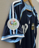 Koszulka Piłkarska Argentyna MŚ 2006 Away Retro,MESSI Koszulka Piłkarska Argentyna MŚ 2006 Away Retro,MESSI