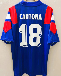 Koszulka Piłkarska Francja 1992/1994 Home Retro, #18 Cantona