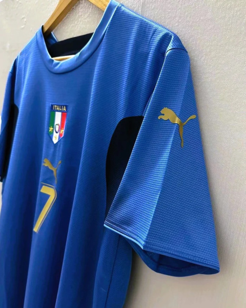Koszulka Piłkarska Włochy MŚ 2006 Home Retro, DEL PIERO, TOTTI Koszulka Piłkarska Włochy MŚ 2006 Home Retro, DEL PIERO, TOTTI