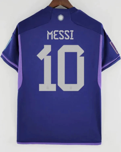 Koszulka Piłkarska piłkarska Argentyna Away 2022 FAN Koszulka Piłkarska piłkarska Argentyna Away 2022 FAN