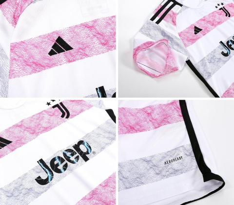 Piłkarski Komplet Strój Dziecięcy Juventus Turyn Away 2023/2024, Milik, Chiesa Piłkarski Komplet Strój Dziecięcy Juventus Turyn Away 2023/2024, Milik, Chiesa