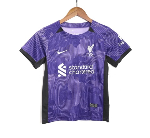Piłkarski Komplet Strój Dziecięcy Liverpool FC 3rd 2023/2024, Salah, Darwin Piłkarski Komplet Strój Dziecięcy Liverpool FC 3rd 2023/2024, Salah, Darwin