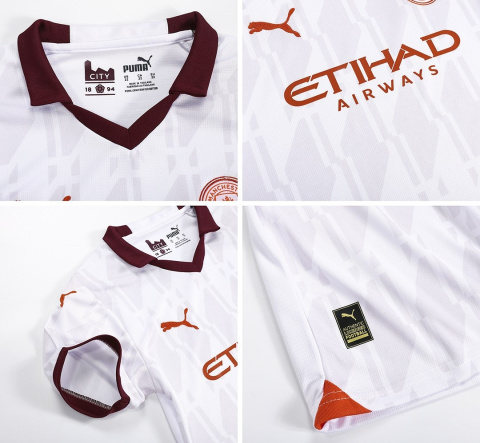 Piłkarski Komplet Strój Dziecięcy Manchester City Away 2023/2024, Haaland Piłkarski Komplet Strój Dziecięcy Manchester City Away 2023/2024, Haaland