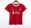 Piłkarski Komplet Strój Dziecięcy Liverpool FC Home 2023/2024, Salahm Darwin Piłkarski Komplet Strój Dziecięcy Liverpool FC Home 2023/2024, Salahm Darwin