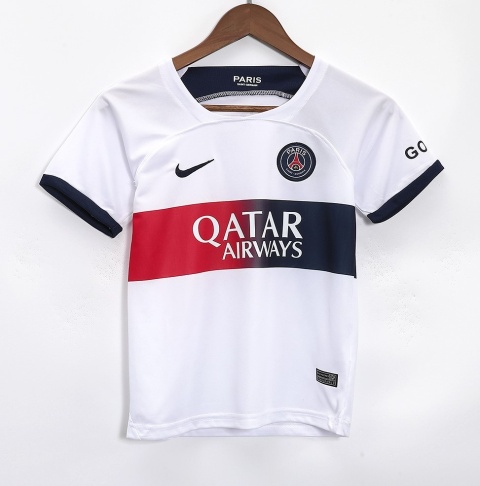 Piłkarski Komplet Strój Dziecięcy Paris Saint Germain Away 2023/2024, Mbappe Piłkarski Komplet Strój Dziecięcy Paris Saint Germain Away 2023/2024, Mbappe