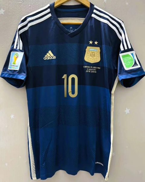 Koszulka Piłkarska Argentyna 2014 FINAL Retro, Messi Koszulka Piłkarska Argentyna 2014 FINAL Retro, Messi