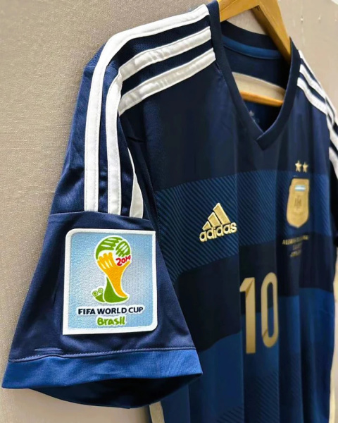 Koszulka Piłkarska Argentyna 2014 FINAL Retro, Messi Koszulka Piłkarska Argentyna 2014 FINAL Retro, Messi