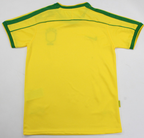 Piłkarski Komplet Strój Dziecięcy Brazylia 1998 MŚ Retro, Ronaldo, Bebeto, Rivaldo, Roberto Carlos Piłkarski Komplet Strój Dziecięcy Brazylia 1998 MŚ Retro, Ronaldo, Bebeto, Rivaldo, Roberto Carlos
