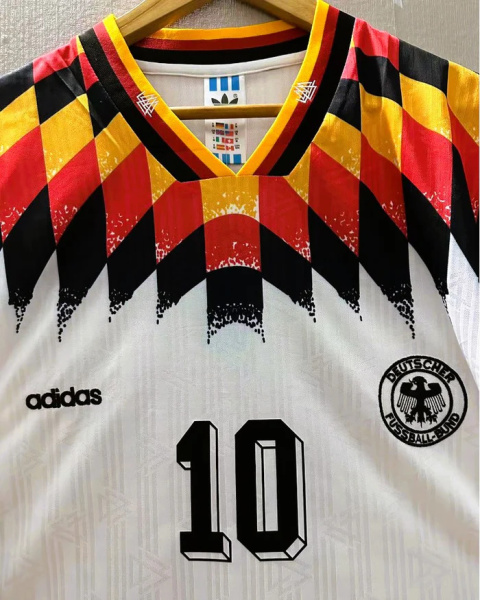 Koszulka Piłkarska Niemcy MŚ 1994 Home RETRO, Klinsmann, Moller Koszulka Piłkarska Niemcy MŚ 1994 Home RETRO, Klinsmann, Moller