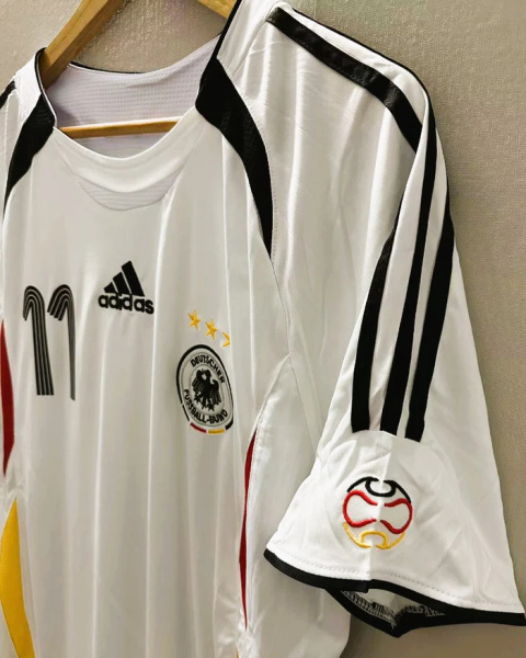 Koszulka Piłkarska Niemcy MŚ 2006 Home RETRO, Klose, Podolski Koszulka Piłkarska Niemcy MŚ 2006 Home RETRO, Klose, Podolski
