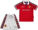Komplet Piłkarski Dziecięcy Manchester United Home 1998/1999 Retro, Beckham Komplet Piłkarski Dziecięcy Manchester United Home 1998/1999 Retro, Beckham