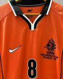 Koszulka Piłkarska Holandia 1998 Retro Home, BERGKAMP