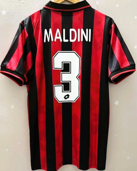 Koszulka Piłkarska AC Milan 1995/1996 Retro, #3 Maldini Koszulka Piłkarska AC Milan 1995/1996 Retro, #3 Maldini