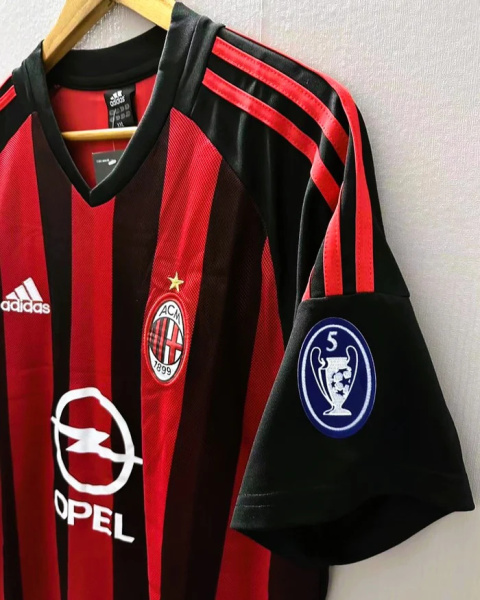 Koszulka Piłkarska AC Milan 2002/2003 Home Retro, Shevchenko, Maldini, Seedorf Koszulka Piłkarska AC Milan 2002/2003 Home Retro, Shevchenko, Maldini, Seedorf