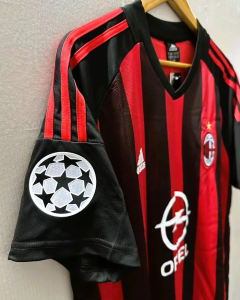 Koszulka Piłkarska AC Milan 2002/2003 Home Retro, Shevchenko, Maldini, Seedorf Koszulka Piłkarska AC Milan 2002/2003 Home Retro, Shevchenko, Maldini, Seedorf