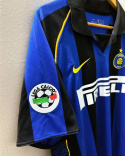 Koszulka Piłkarska Inter Mediolan 2001/2002 Home Retro, Ronaldo, Vieri, Seedorf Koszulka Piłkarska Inter Mediolan 2001/2002 Home Retro, Ronaldo, Vieri, Seedorf