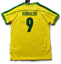 Piłkarski Komplet Strój Dziecięcy Brazylia 1998 MŚ Retro, Strój dla dzieci Brazylia, #9 Ronaldo Piłkarski Komplet Strój Dziecięcy Brazylia 1998 MŚ Retro, Strój dla dzieci Brazylia, #9 Ronaldo