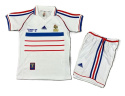 Piłkarski Komplet Strój Dziecięcy Francja 1998 Away MŚ Retro, Zidane