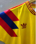 Koszulka Piłkarska Kolumbia 1990 MŚ Home Retro Retro, Valderrama Koszulka Piłkarska Kolumbia 1990 MŚ Home Retro Retro, Valderrama