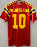 Koszulka Piłkarska Kolumbia 1990 MŚ Away Retro Retro, Valderrama Koszulka Piłkarska Kolumbia 1990 MŚ Away Retro Retro, Valderrama