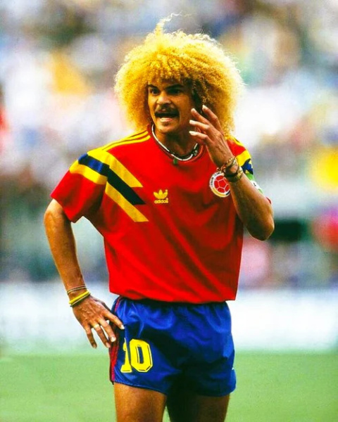 Koszulka Piłkarska Kolumbia 1990 MŚ Away Retro Koszulka Piłkarska Kolumbia 1990 MŚ Away Retro