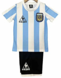 Piłkarski Komplet Strój Dziecięcy Argentyna 1986 Home MŚ Retro, Maradona Piłkarski Komplet Strój Dziecięcy Argentyna 1986 Home MŚ Retro, Maradona