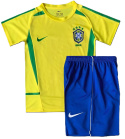 Piłkarski Komplet aStrój Dziecięcy Brazylia 2002 MŚ Retro, Ronaldo, Ronaldinho Piłkarski Komplet aStrój Dziecięcy Brazylia 2002 MŚ Retro, Ronaldo, Ronaldinho