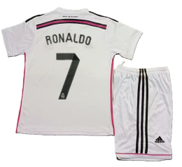 Piłkarski Komplet Strój Dziecięcy Real Madryt 2014/2015 Home Retro, Ronaldo