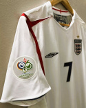 Koszulka Piłkarska Anglia MŚ 2006 Home Retro, Rooney, Beckham, Scholes Koszulka Piłkarska Anglia MŚ 2006 Home Retro, Rooney, Beckham, Scholes