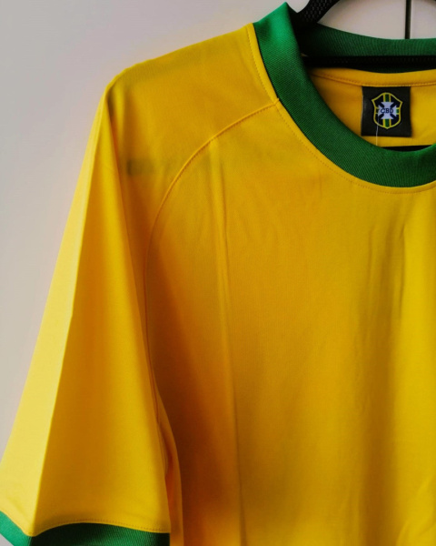 Koszulka Piłkarska Brazylia 1970 Home MŚ Retro, Pele Koszulka Piłkarska Brazylia 1970 Home MŚ Retro, Pele