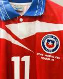 Koszulka Piłkarska Chile MŚ 1998 Home Retro, Salas, Zamorano