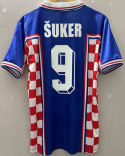 Koszulka Piłkarska Chorwacja MŚ 1998 Away Retro, SUKER, BOBAN Koszulka Piłkarska Chorwacja MŚ 1998 Away Retro, SUKER, BOBAN