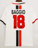 Koszulka Piłkarska AC Milan 1996/1997 Away Retro, Baggio, Kluivert, Koszulka Piłkarska AC Milan 1996/1997 Away Retro, Baggio, Kluivert,
