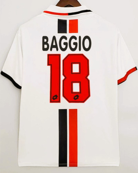 Koszulka Piłkarska AC Milan 1996/1997 Away Retro, Baggio, Kluivert, Koszulka Piłkarska AC Milan 1996/1997 Away Retro, Baggio, Kluivert,
