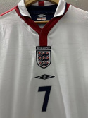 Koszulka Piłkarska Anglia MŚ 2004 Home Retro, Beckham, Owen, Gerrard