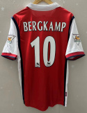 Koszulka Piłkarska Arsenal Londyn 1998/1999 Home Retro, Bergkamp Koszulka Piłkarska Arsenal Londyn 1998/1999 Home Retro, Bergkamp