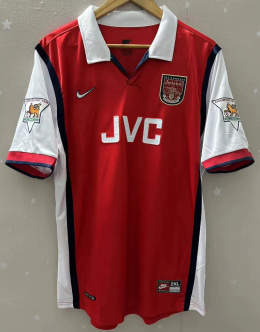 Koszulka Piłkarska Arsenal Londyn 1998/1999 Home Retro, Bergkamp
