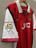 Koszulka Piłkarska Arsenal Londyn 1998/1999 Home Retro, Bergkamp Koszulka Piłkarska Arsenal Londyn 1998/1999 Home Retro, Bergkamp