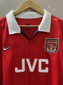 Koszulka Piłkarska Arsenal Londyn 1998/1999 Home Retro, Bergkamp Koszulka Piłkarska Arsenal Londyn 1998/1999 Home Retro, Bergkamp