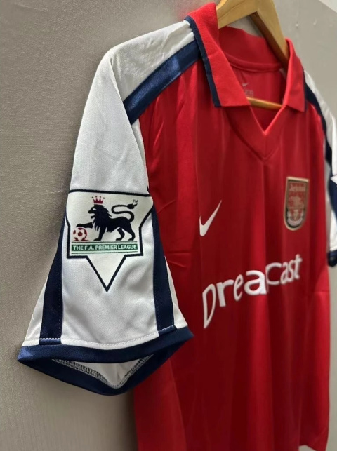 Koszulka Piłkarska Arsenal Londyn 2000/2001 Home Retro, Henry, Bergkamp, Vieira Koszulka Piłkarska Arsenal Londyn 2000/2001 Home Retro, Henry, Bergkamp, Vieira